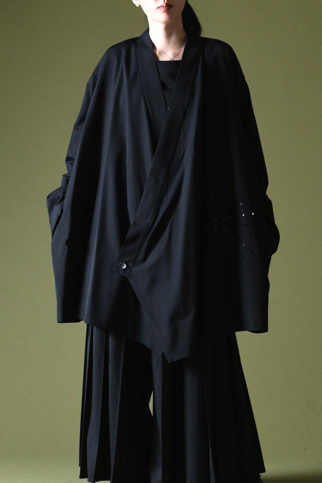BISHOOL ウールギャバジン 着物 ジャケット 花火 BISHOOL ウールギャバジン 着物 ジャケット 花火