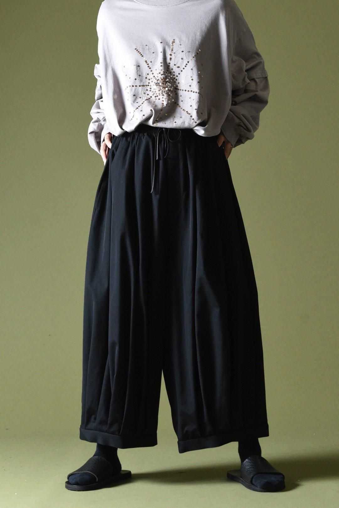 Wool Gabardine Pumpkin Drape Pants - BISHOOL Wool Gabardine Pumpkin Drape Pants - BISHOOL