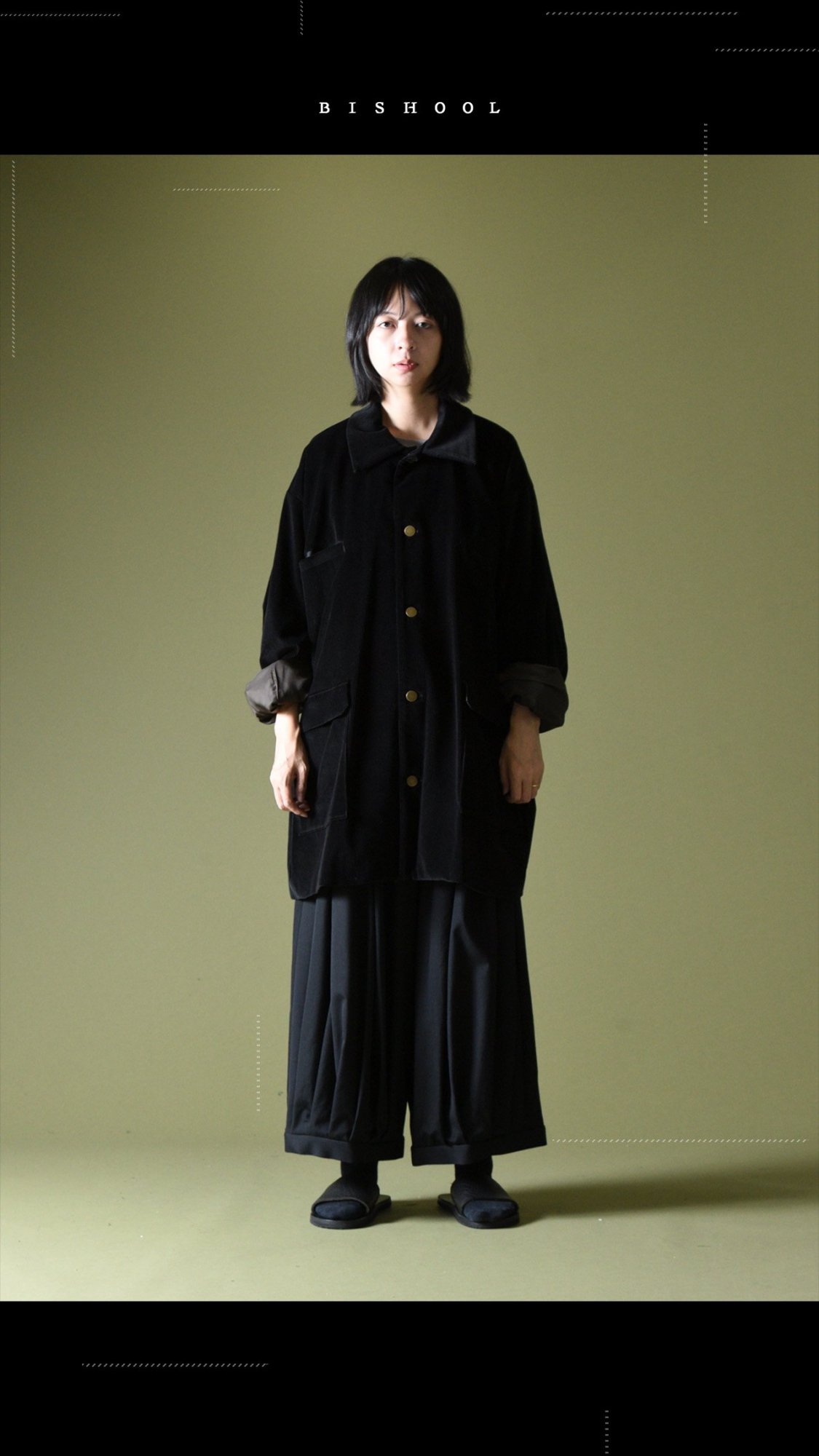 Wool Gabardine Pumpkin Drape Pants - BISHOOL