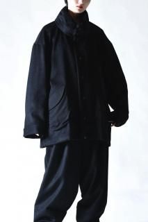 [Edwina Hörl  BISHOOL] Angora Wool Hooded Volume Jacket