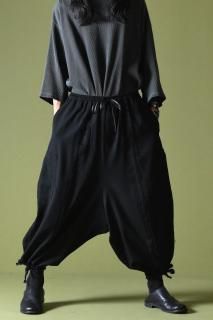 Cut Off Goto-Gi Pants ver.Wool Gabardine black
