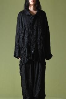 Wrinkled Vague Shirt Jacket ver.Rexcell black