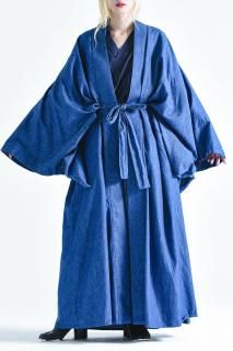 4oz Denim YUKATA Coat fade