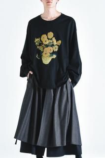 Giza Cotton Layered Rib Cut Sew -himawari-