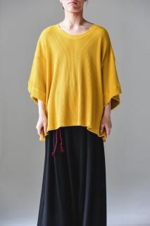 The Classic Knit Sew Heavy Waffle mustard