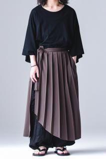 Pleats HAKAMA Cloth brown