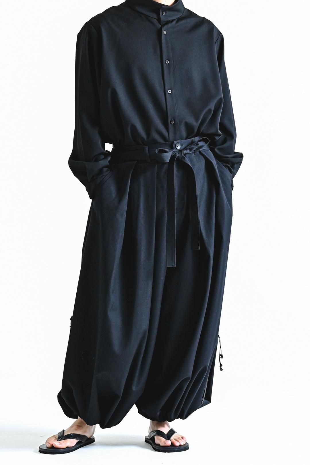 Wool Gabardine KIMONO Balloon Pants - BISHOOL