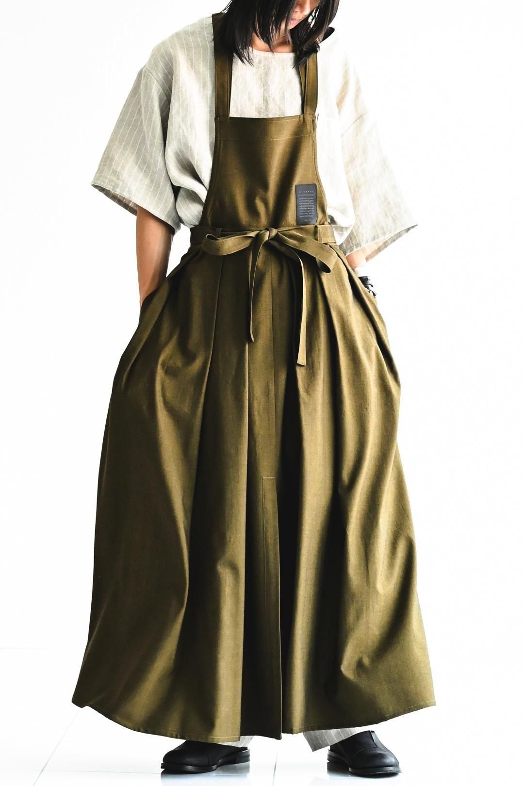 BISHOOL WoolGabardine HalfZipOnePiece 茶 BISHOOL（ビシュール）の