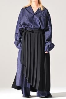 Pleats HAKAMA Cloth black