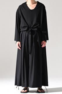 Wool Gabardine KIMONO Balloon Pants 