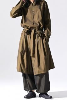 Wool Gabardine Double Layered Pants mustard