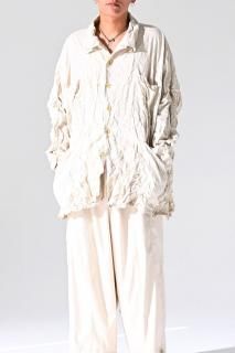 Wrinkled Vague Shirt Jacket ver.TR Serge ecru