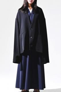 Wool Gabardine TSUNE-GI Jacket black
