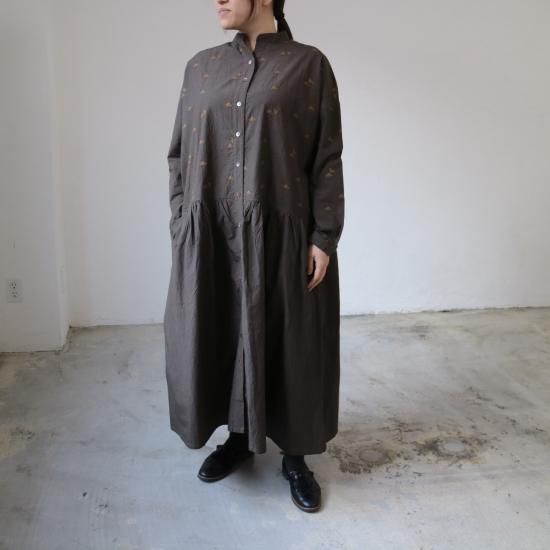 Yarra Indiaオリジナル刺繍切替ワンピース Yarra Doux Bleu Online Shop