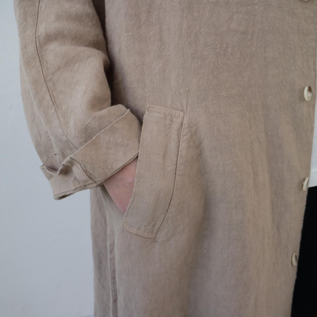メール便送料無料05 新品 linen100% それどこの?と聞かれちゃうコート