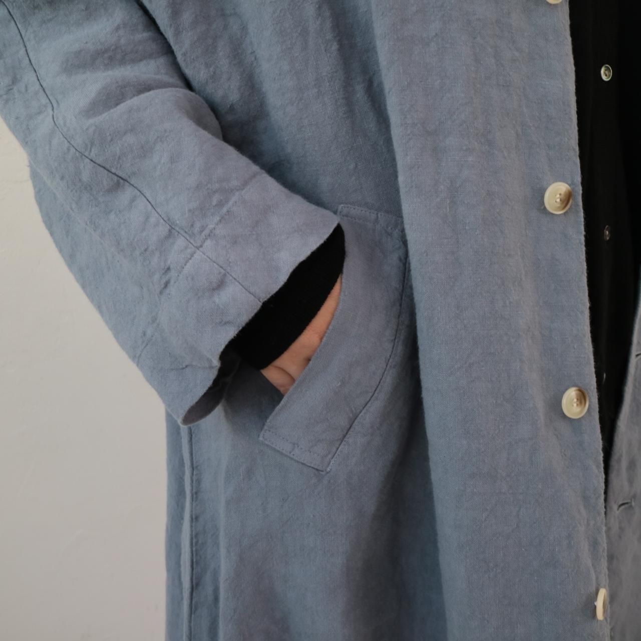 メール便送料無料05 新品 linen100% それどこの?と聞かれちゃうコート