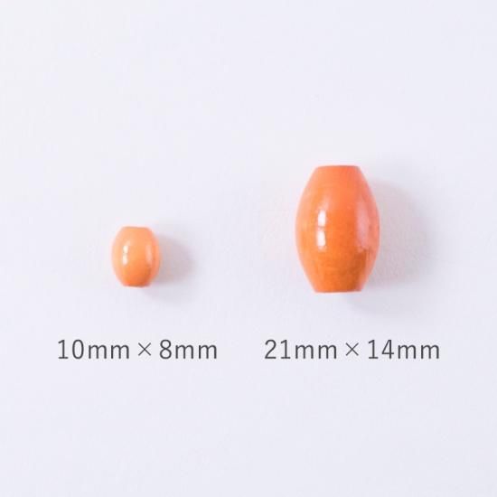 マクラメウッドビーズ ナツメ型 21mm×14mm