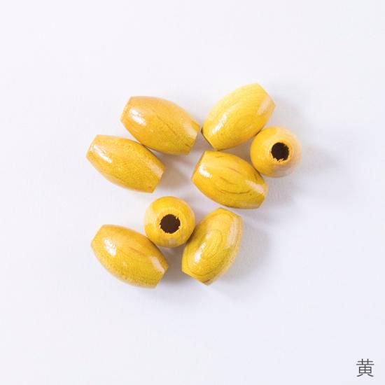 マクラメウッドビーズ ナツメ型 21mm×14mm