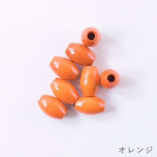 natsu ビーズ マクラメウッドビーズ ナツメ型 21mm×14mm