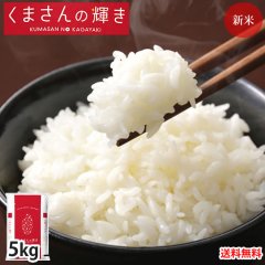 くまさんの輝き 米 5kg 送料無料 令和3年産 熊本県産 お米 白米 玄米 コシヒカリ ヒノヒカリ 森のくまさん
