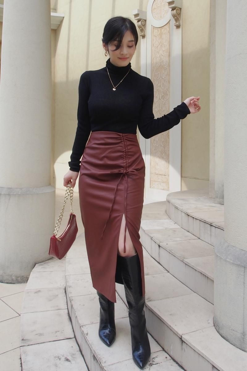 【新品未使用】LOHEN ローヘン　レイヤード2wayスカート 2way 変形ラップスカート マキシ丈スカート ラップスカート