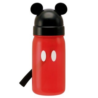 キャラクター型 ストロー式ボトル 350ml　ミッキーマウス|子供用／PBS3ST_160271
