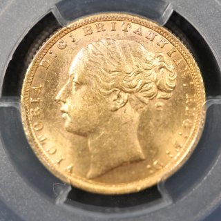 ꥹ Great Britain ȥꥢ 硼ε༣ 1֥ 1871ǯ PCGS MS63