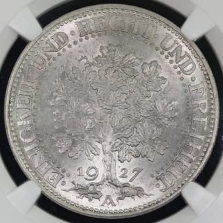 ɥ Germany 磻ޡ ߤ 5饤ҥޥ륯 1927ǯ NGC MS65