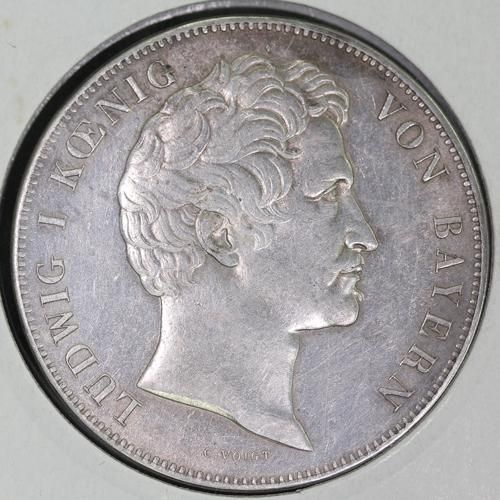 ドイツ バイエルン王国 1865 1ターレル銀貨 ルートヴィヒ2世/聖母子