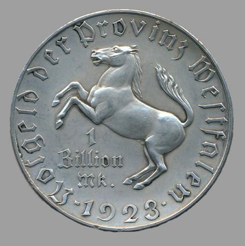 ドイツ Germany ウェストファーレン Westphalia 1兆マルク緊急貨