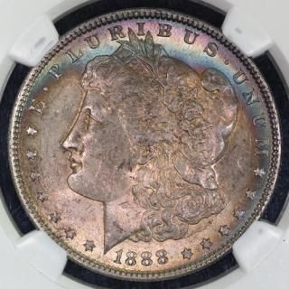 ꥫ United States 륬顼 1888ǯ NGC MS63 쥤ܡȡ