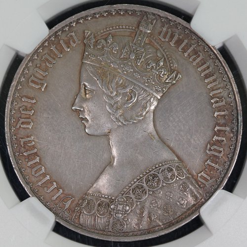 イギリス Great Britain ヴィクトリア ゴシッククラウン銀貨