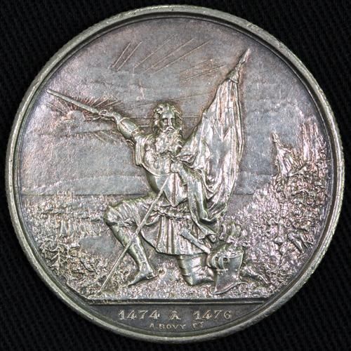 1872年 スイス 近代射撃祭 5フラン 銀貨 NGC MS61 アンティーク