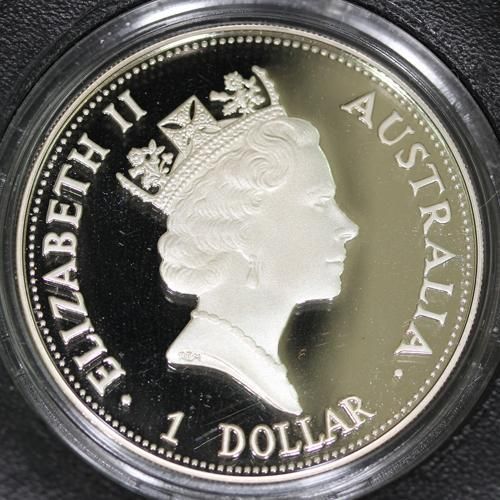 オーストラリア Australia ワライカワセミ Kookaburra 1ドル銀貨 1oz