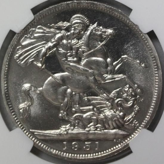 イギリス Great Britain ジョージ6世 英国祭 クラウン 白銅貨 イギリス Great Britain ジョージ6世 英国祭 クラウン 白銅貨