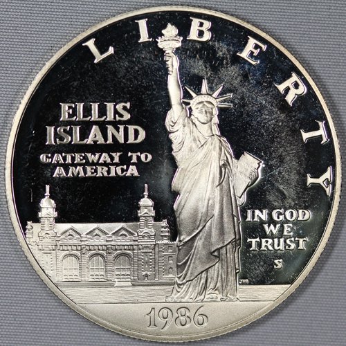 アメリカ United States of America リバティコイン 自由の女神 1ドル銀貨 1986年