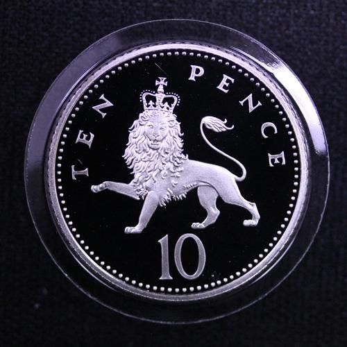 イギリス Great Britain エリザベス2世 10ペンス銀貨 通常貨