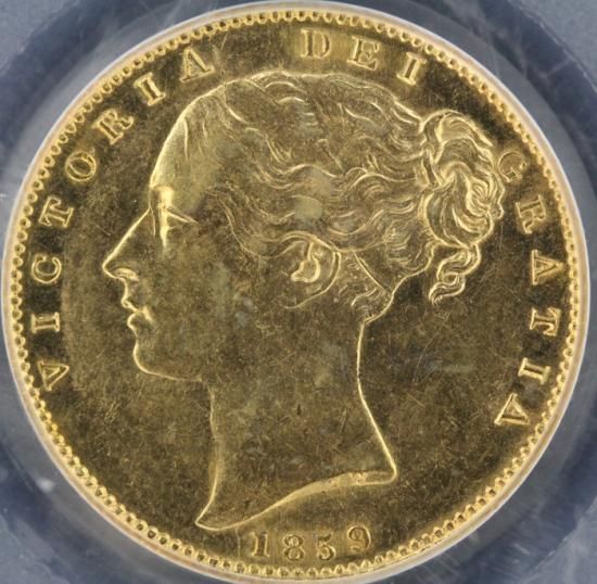 イギリス Great Britain ヴィクトリア女王 楯図 ソブリン金貨 イギリス Great Britain ヴィクトリア女王 楯図 ソブリン金貨