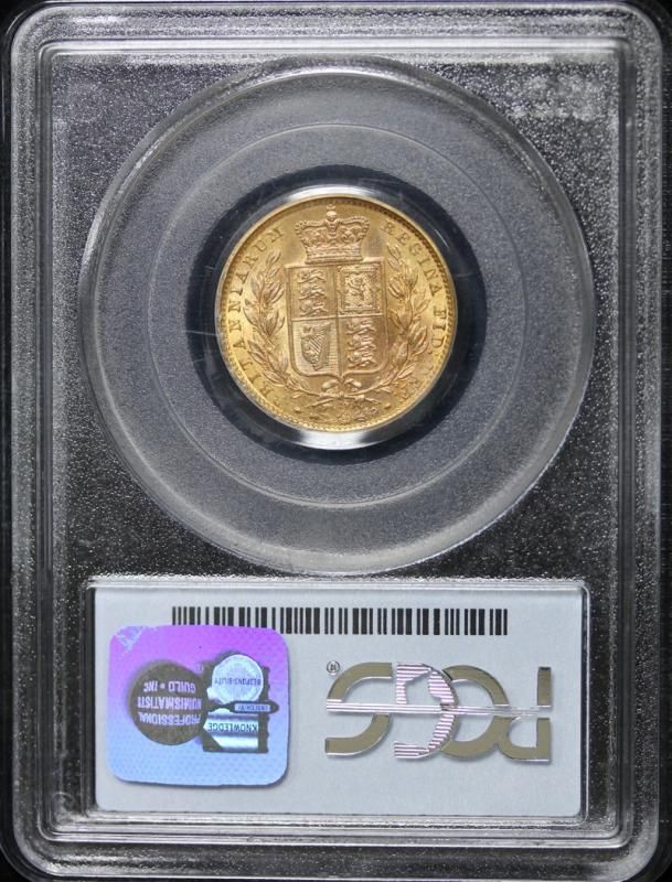 イギリス Great Britain ヴィクトリア女王 楯図 ソブリン金貨