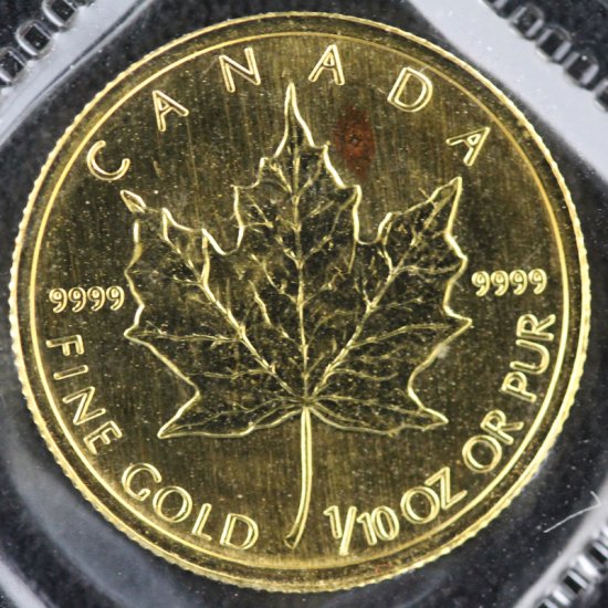 カナダ Canada エリザベス2世 メイプルリーフ金貨 5ドル 1/10オンス 2006年