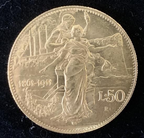 イタリア 1873年 20リレ 金貨 ヴィットリオ・エマヌエーレ2世