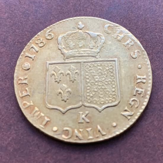 フランス ルイドール金貨1705年H