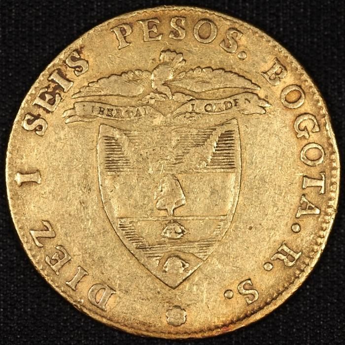 コロンビア Colombia ヌエバグラナダ Nueva Granada 16ペソ (Diez I