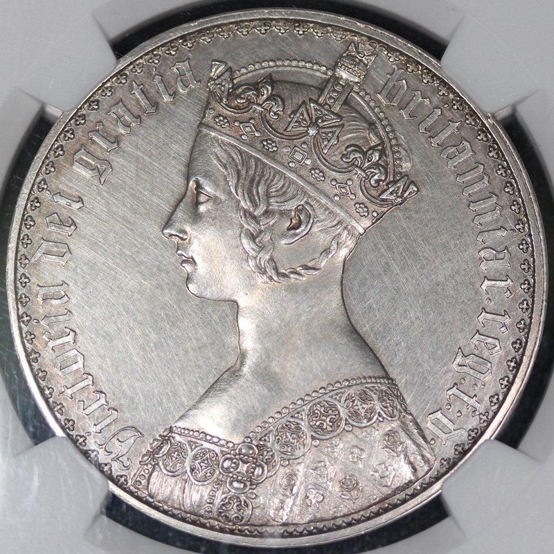 イギリス Great Britain ヴィクトリア ゴシッククラウン 銀貨 イギリス Great Britain ヴィクトリア ゴシッククラウン 銀貨