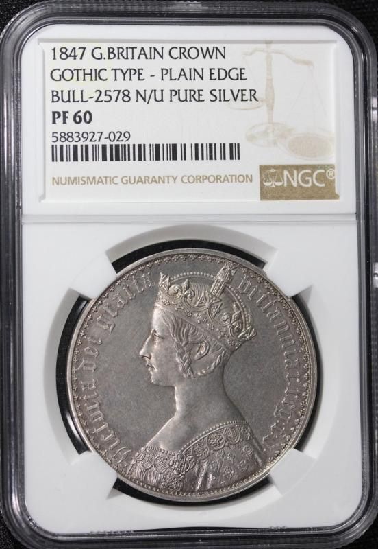 イギリス Great Britain ヴィクトリア ゴシッククラウン 銀貨 イギリス Great Britain ヴィクトリア ゴシッククラウン 銀貨