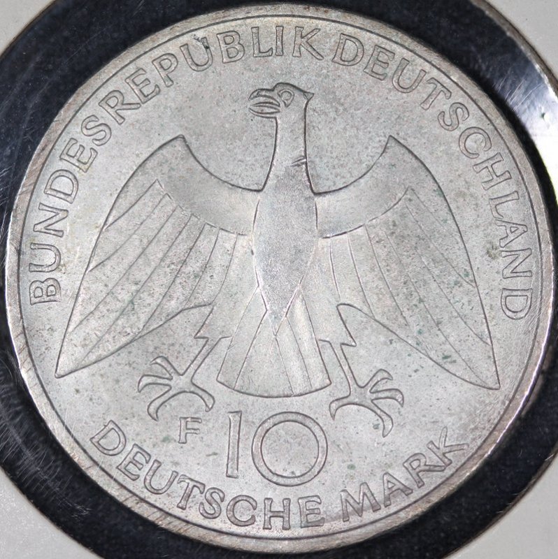 ドイツ Germany ミュンヘンオリンピック Schleife knot 10マルク銀貨 1972年