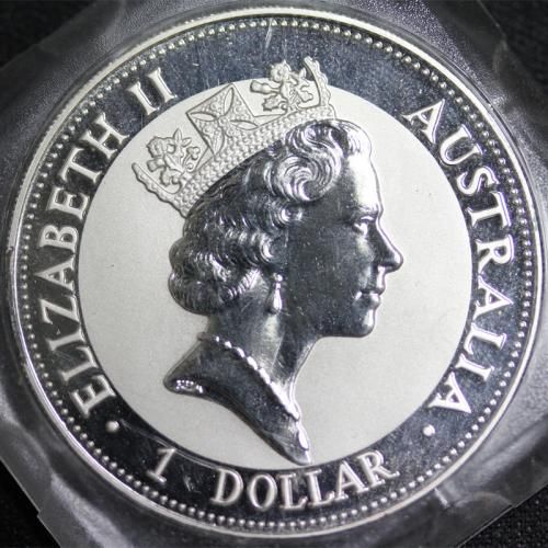 ȥꥢ Australia ꥶ٥ 饤糧 Kookaburra 1ɥ 1oz ץ롼 1993ǯ ̤
