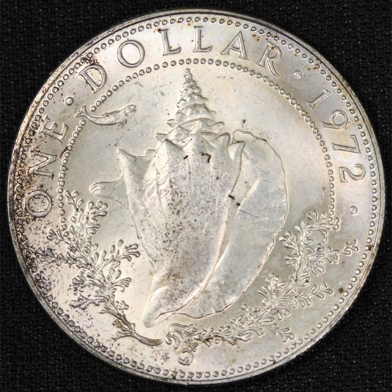 モ*ー様 1972年バハマ5ドル銀貨　品位SV925　バハマコインミント出し 2025年最新】バハマ 銀貨 5ドルの人気アイテム - メルカリ