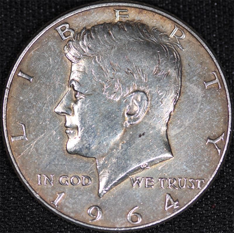 1964年米国ケネディ大統領追悼 発行初年度ハーフダラープルーフ銀貨★PF69 1964年米国ケネディ大統領追悼 発行初年度ハーフダラープルーフ