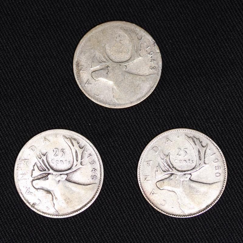 1940年 カナダ ジョージ6世 NGC MS63 銀貨 25セント カリブー 1940年 カナダ ジョージ6世 NGC MS63 銀貨 25セント カリブー